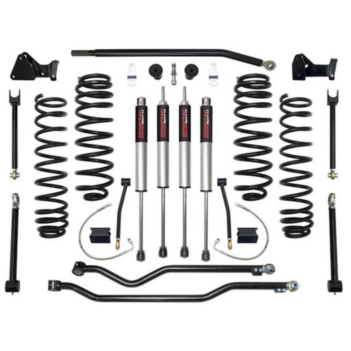 Dynatrac EnduroSport® 4.5" Suspension Lift Kit System 2, JK45-1X5310-L2, 2007-2018 Jeep Wrangler JK