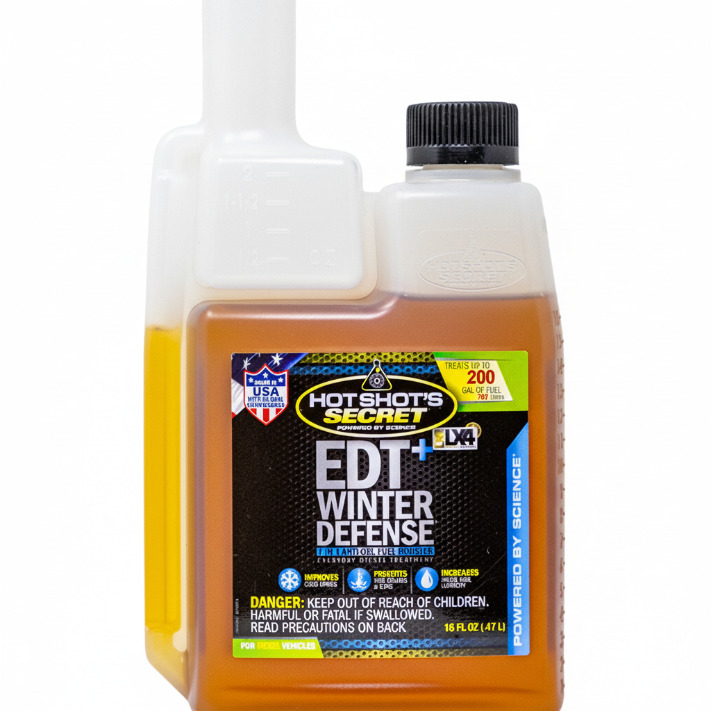Hot Shot's Secret EDT+WINTER DEFENSE Anti-Gel Fuel Booster - 16 OZ SQUEEZE