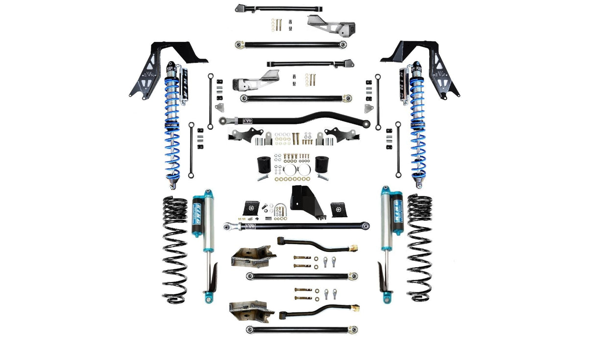 EVO MFG 2020-2024 Jeep Gladiator JT (GAS) 4.5 or 6.5 Inch Lift KING FUSION SUSPENSION LONG ARM LIFT KIT