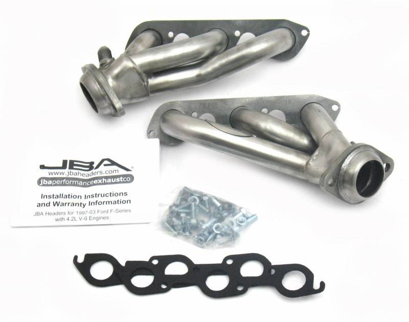 JBA 97-08 Ford Truck 4.2L V-6 1.5in. Header Shorty Stainless Steel Performance Exhaust