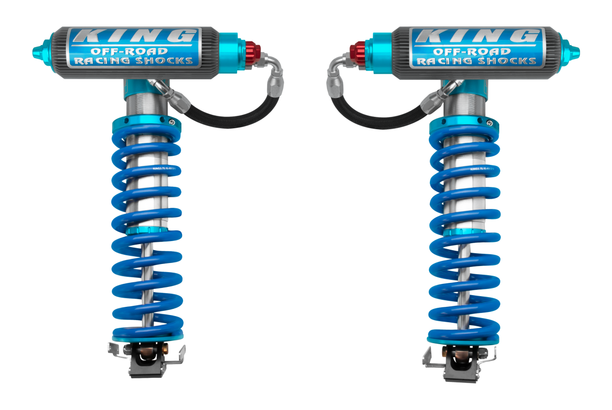 King Shocks 05+ Ford F250/350/450/550 4WD 3.0 RR Front Coilover Kit 6-8in Lift w/ Adjusters