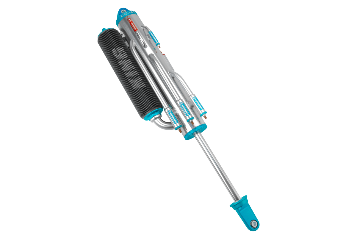 King Shocks 16in 4.5 Race Shock 7 Tube Bypass Piggyback Fin Res 1.25in Shaft Large 1in Bypass Tubes