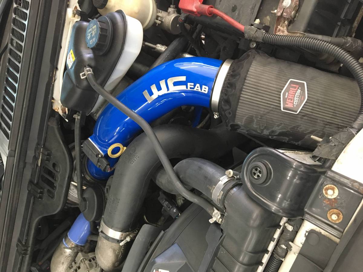 Wehrli 4 inch intake kit for 6.0L Powerstroke, alternate view