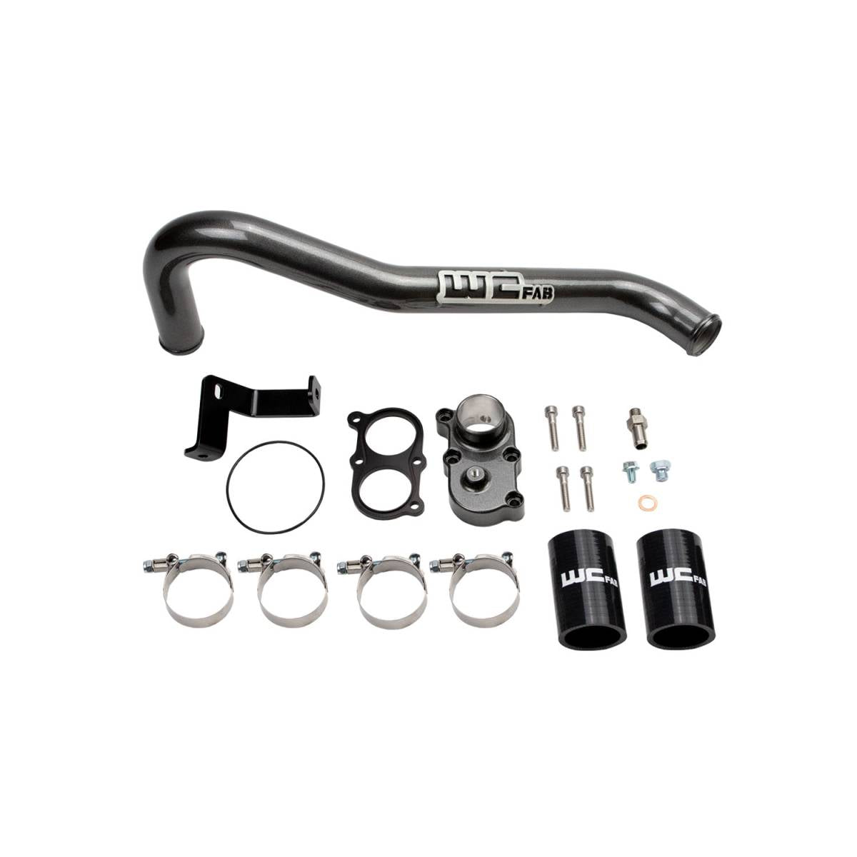 Wehrli 06-10 Duramax LBZ/LMM Thermostat Housing Kit - Flat Black