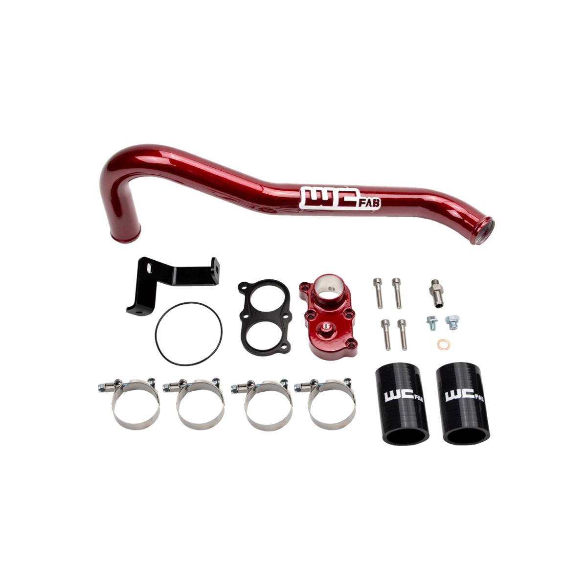 Wehrli 06-10 Duramax LBZ/LMM Thermostat Housing Kit - Flat Black