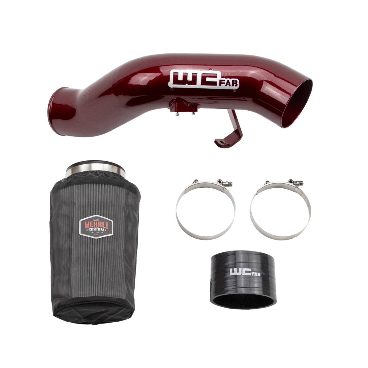 Wehrli 03-07 Ford 6.0L Powerstroke 4in Intake Kit - Semi-Gloss Black