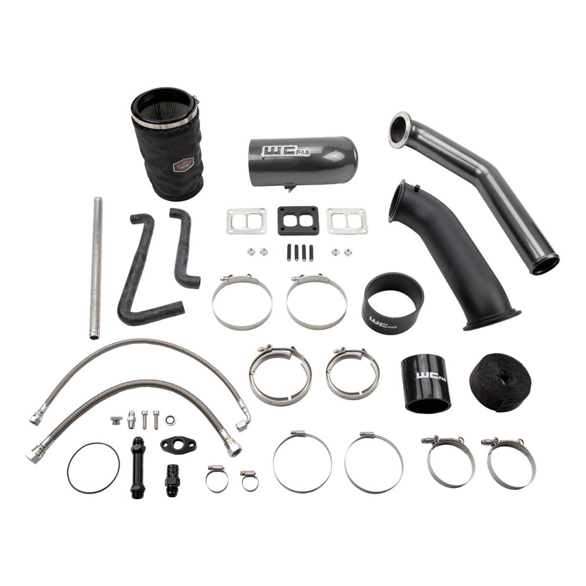 Wehrli 2004-2007 Dodge 5.9L Cummins S400 Turbo 2nd Gen Swap Kit (No Turbo/Manifold) - Bronze Chrome