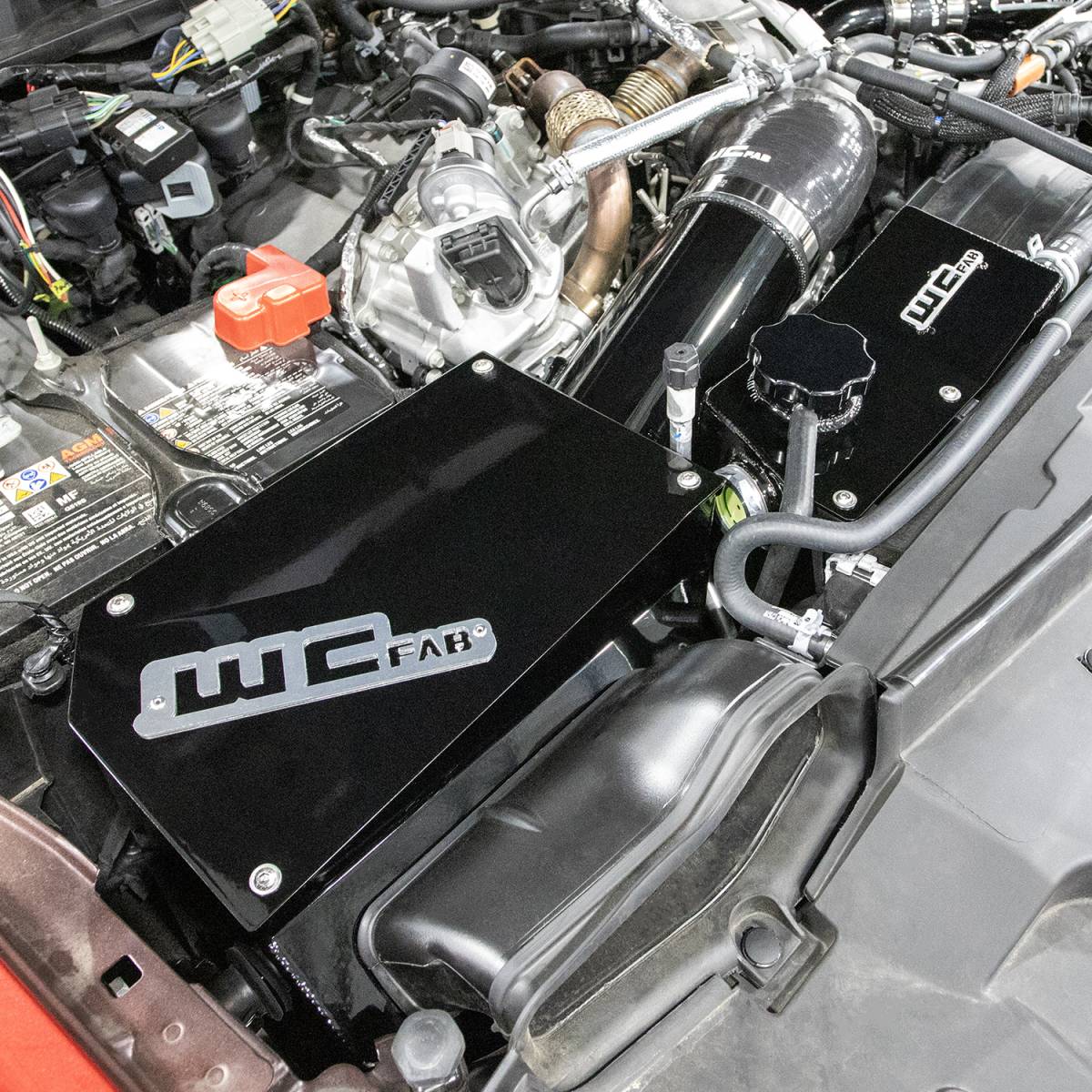 Wehrli 4 inch Power Stroke intake kit in Gloss Black