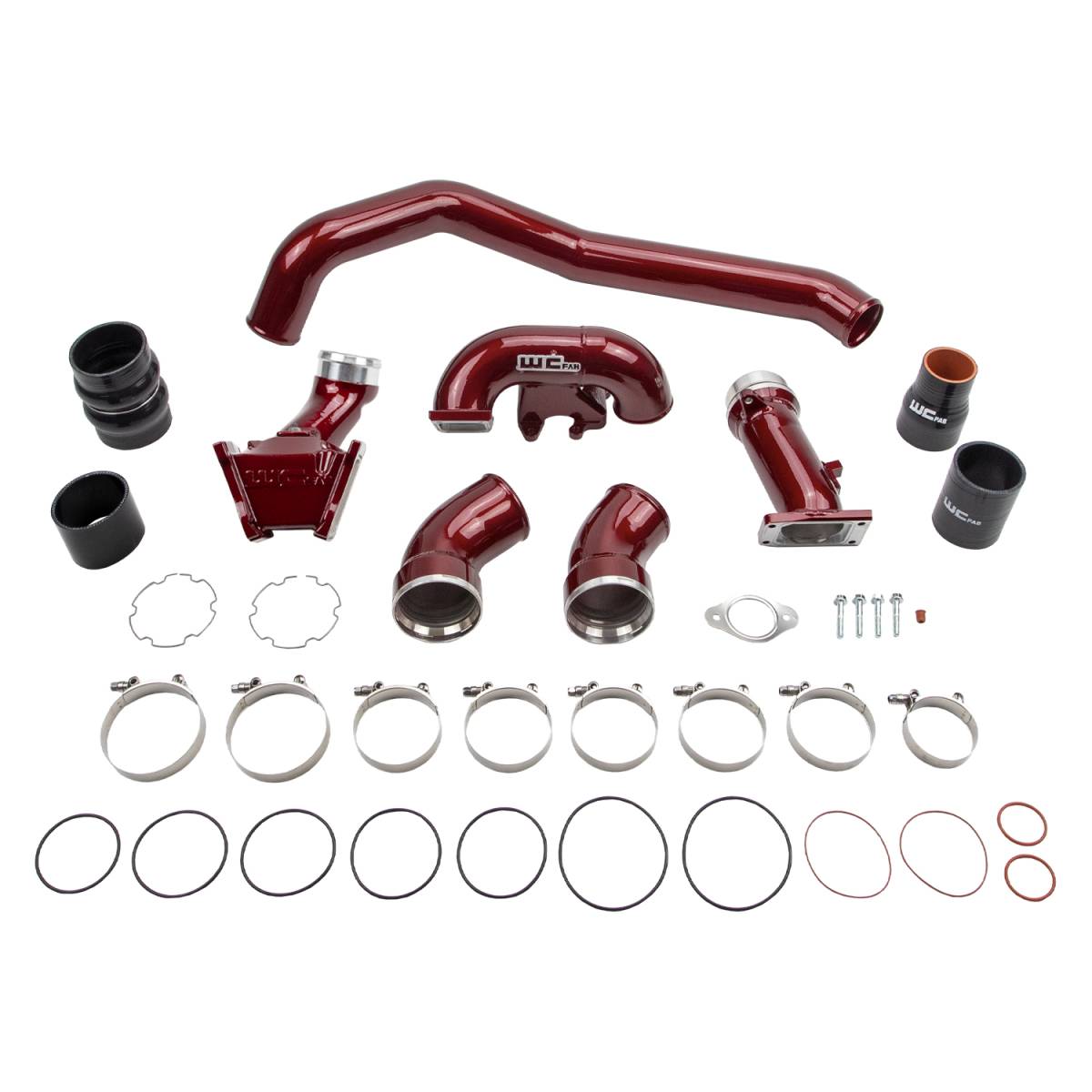 Wehrli Stage 1 High Flow Intake Bundle Kit for 2006-2007 LBZ Duramax with 3 inch Y-bridge, hot side and 3.5 inch cold side intercooler pipes