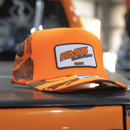 Hunter Orange Camo Adjustable Trucker Hat
