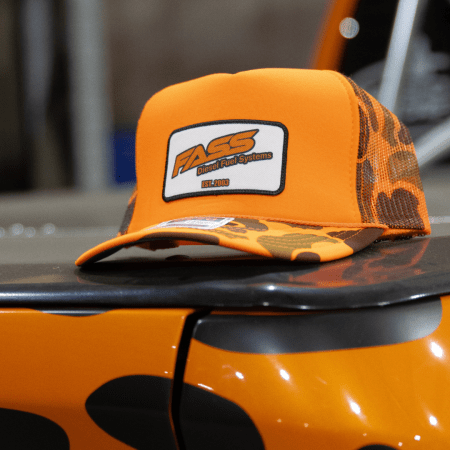 Hunter Orange Camo Adjustable Trucker Hat