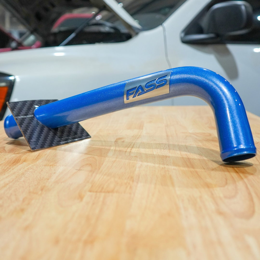 FASS Fabrication upper coolant tube on workbench
