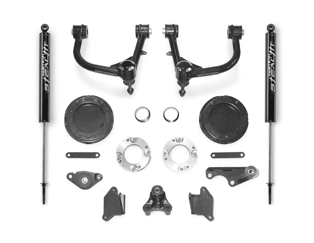 Fabtech 2025+ Toyota 4Runner 4WD 2.5" Sport UCA Kit w/ Rear Stealth Shocks