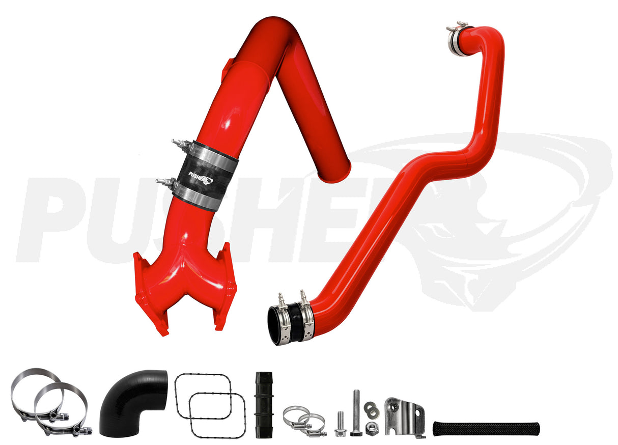 Pusher Supermax Intake System And Hd Driver Side Charge Tube For 2004 5 2005 Duramax Lly - 3