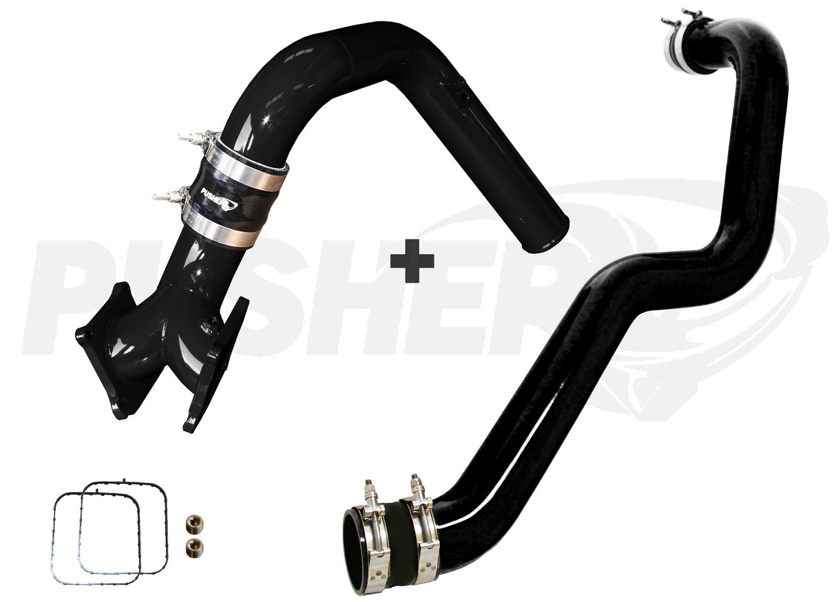 Pusher Supermax Intake System And Max 3 Driver Side Charge Tube For 2006 2010 Duramax Lbz - 7
