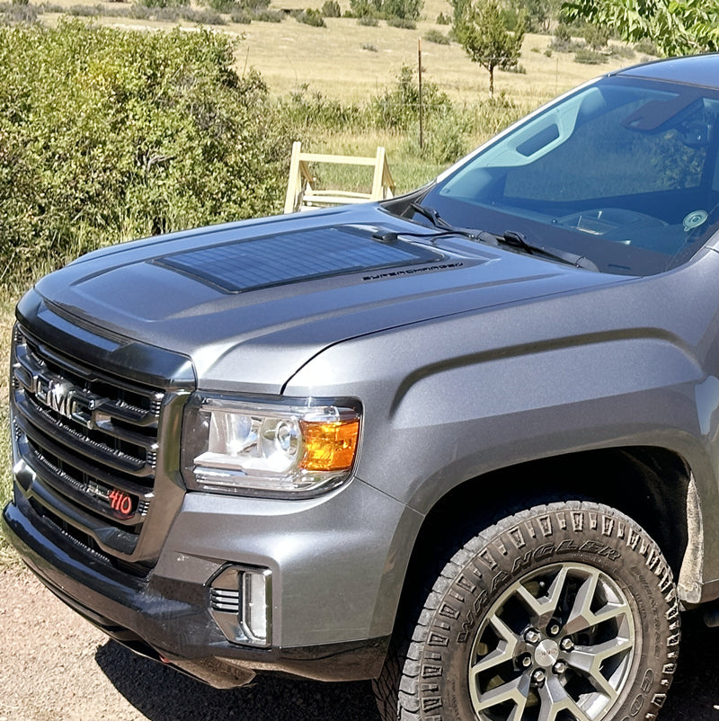 GMC Canyon (2015-2022) Lensun 50W Hood/Bonnet Flexible Solar Panel-2
