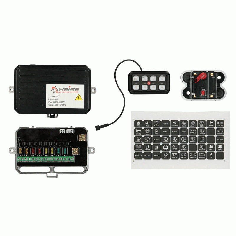 8 gang switch panel system