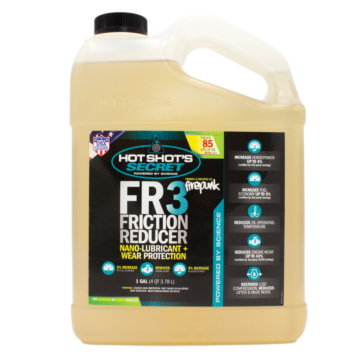 Hot Shot's Secret FR3 FRICTION REDUCER Nano Lubricant - 1 GALLON