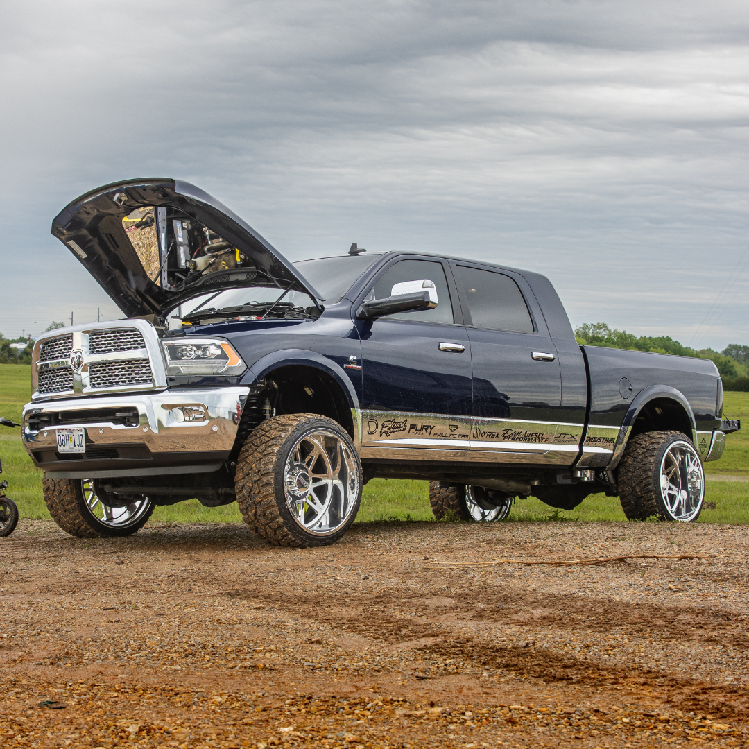 FASS Fabrication Bolt-In Hood Mirror Kit for 2010-2018 Ram 2500/3500