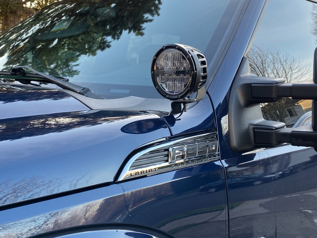 KD Fabworks 2011-2016 Ford Super Duty F-250/F-350 A-Pillar Light Mounts