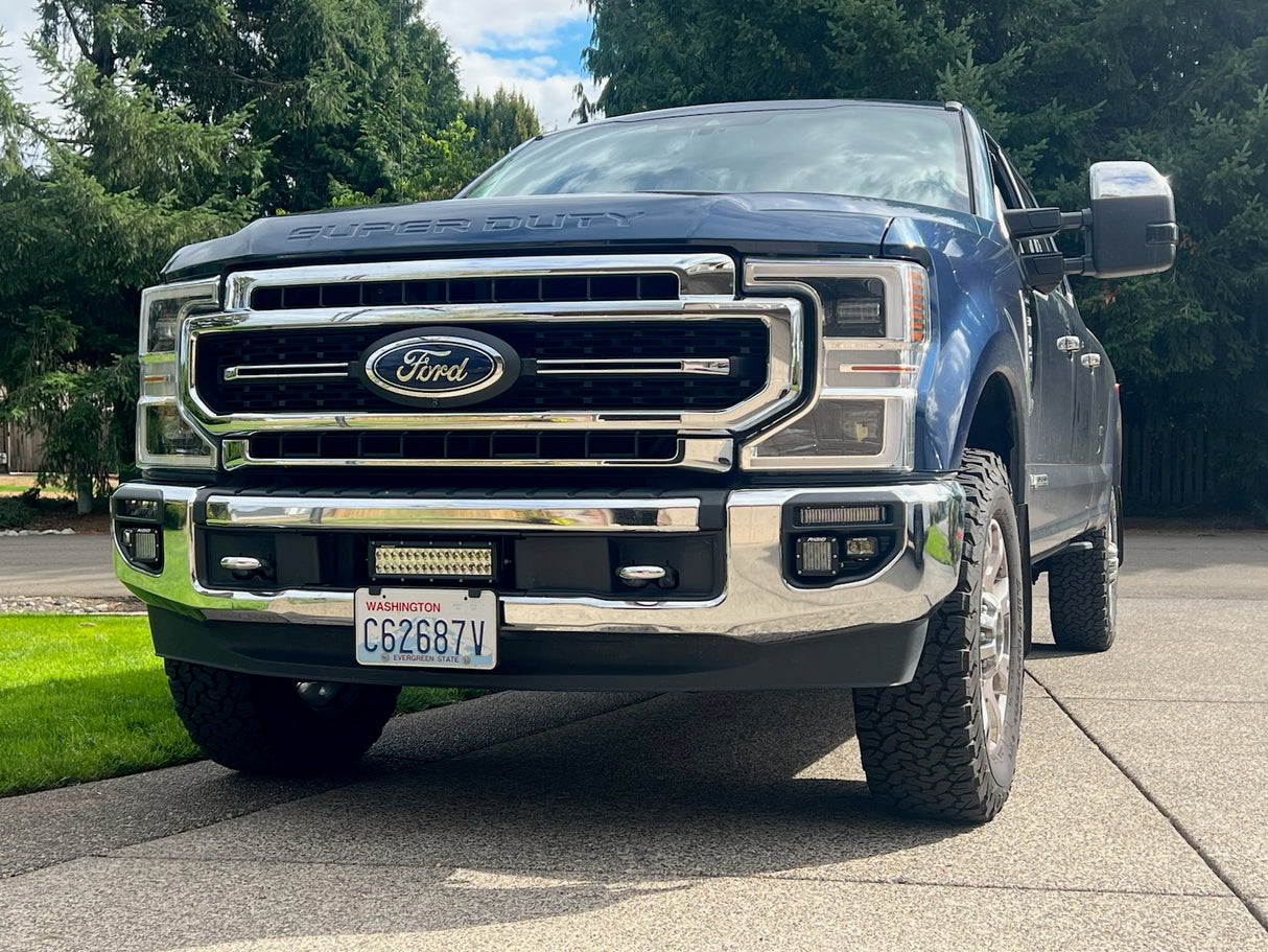 KD Fabworks 2020-2022 Ford Super Duty F-250/F-350 Rigid Industries SR Series Mount For OEM LED foglights