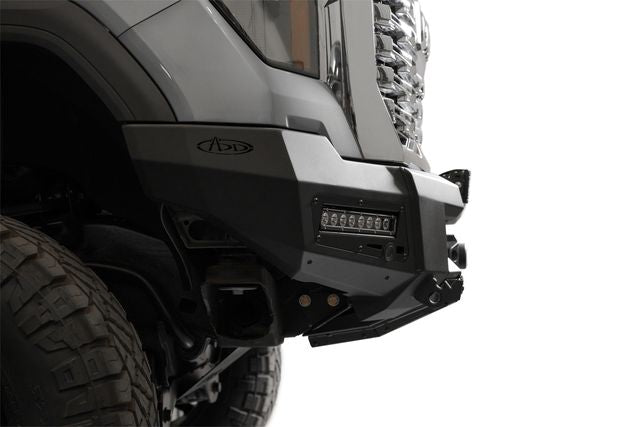 Addictive Desert Designs 24+ GMC 2500/3500 Phantom Front Bumper w/Winch- Hammer Black