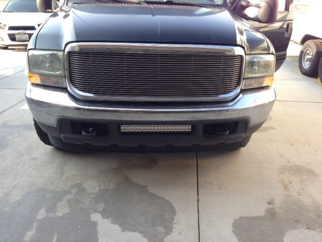 KD Fabworks 1999.5-2004 Ford Super Duty F-250/F-350/Excursion Bumper Brackets for 20" LED light bar