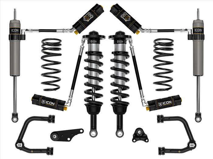 ICON 2024-2025 Toyota Tacoma 1.25-3" Lift, Stage 5 Suspension System, Tubular, Overland Rear Springs