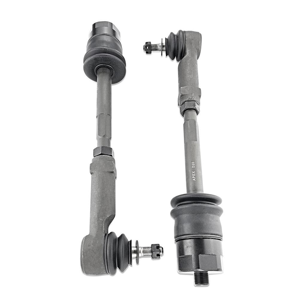 Apex Chassis Heavy Duty Tie Rod Assembly Fits: 99-06 Chevy Silverado/Suburban/Sierra 1500 HD/2500/3500 00-06 GMC Yukon XL1500/2500 02-06 Chevy Avalanche 1500 Includes: Left & Right Inner & Outer Tie Rod