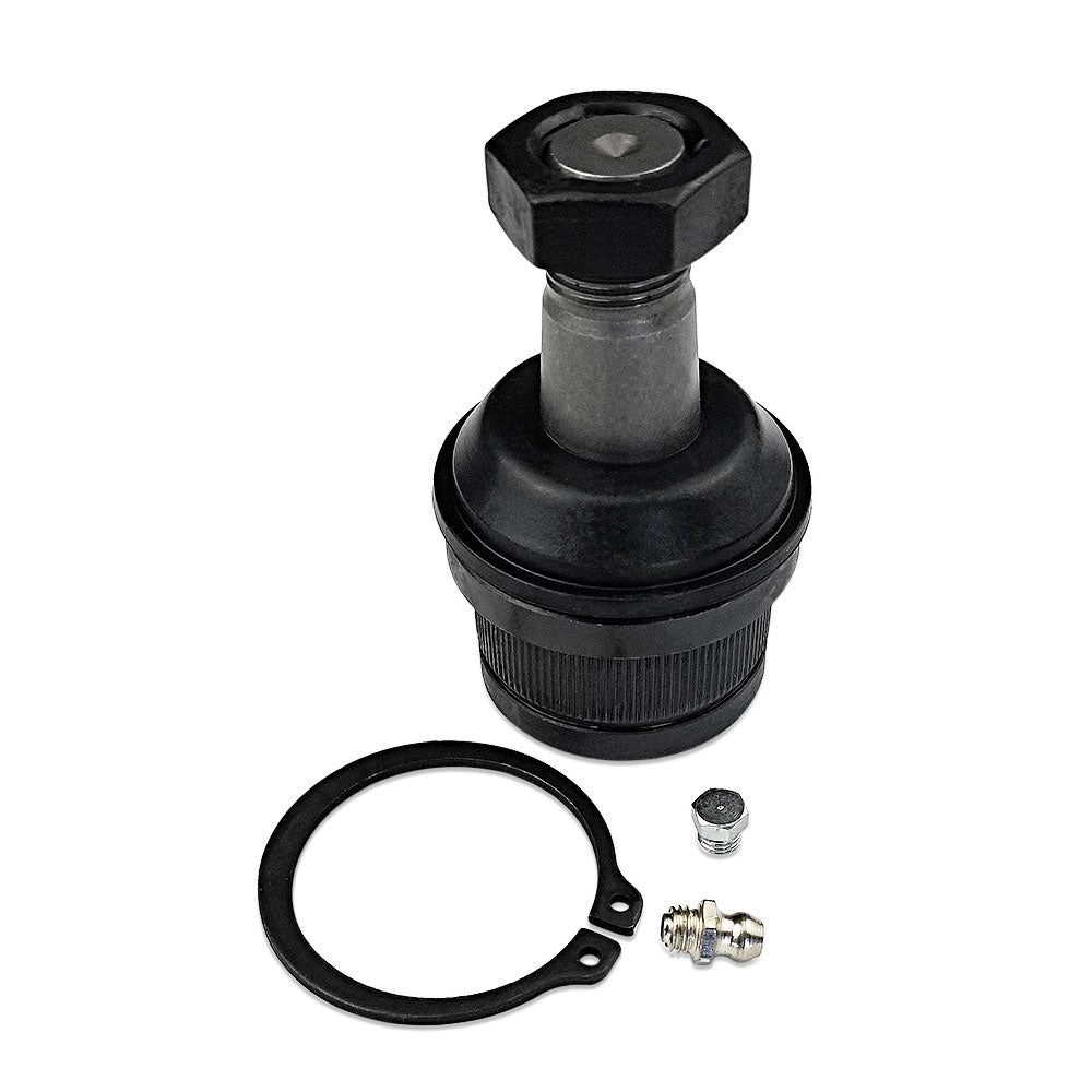 Apex Chassis Heavy Duty Jeep/Chevy/Ford Heavy Duty Ball Joint Kit Fits: 72-88 Jeep CJ/Cherokee/Wagoneer 70-91 Chevy Blazer 74-79 Ford Bronco Heavy Duty Ball Joint Kit Includes 2 Upper & 2 Lower