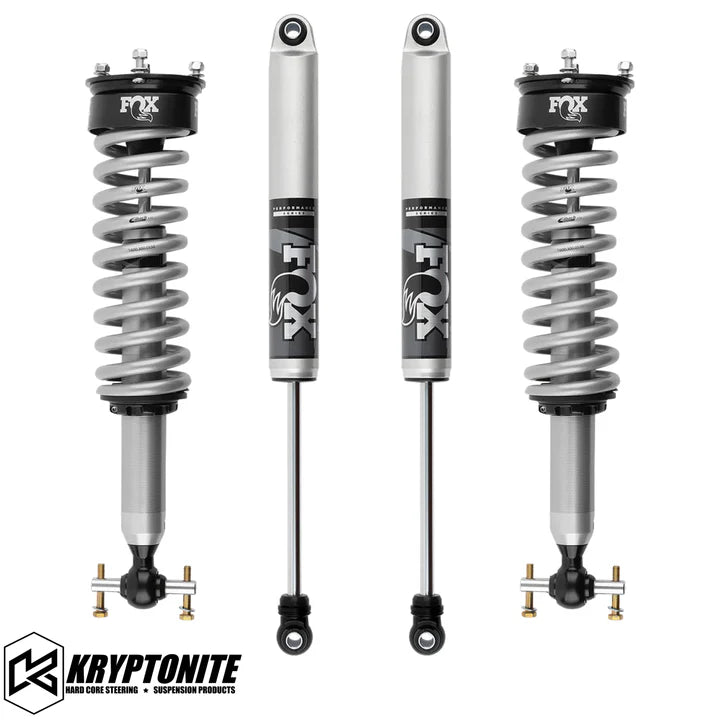 KRYPTONITE Stage 3 Leveling Kit with FOX 2.0 Shocks for Chevy/GMC 1500 6 Lug Trucks 2019+ AT4/Trail Boss