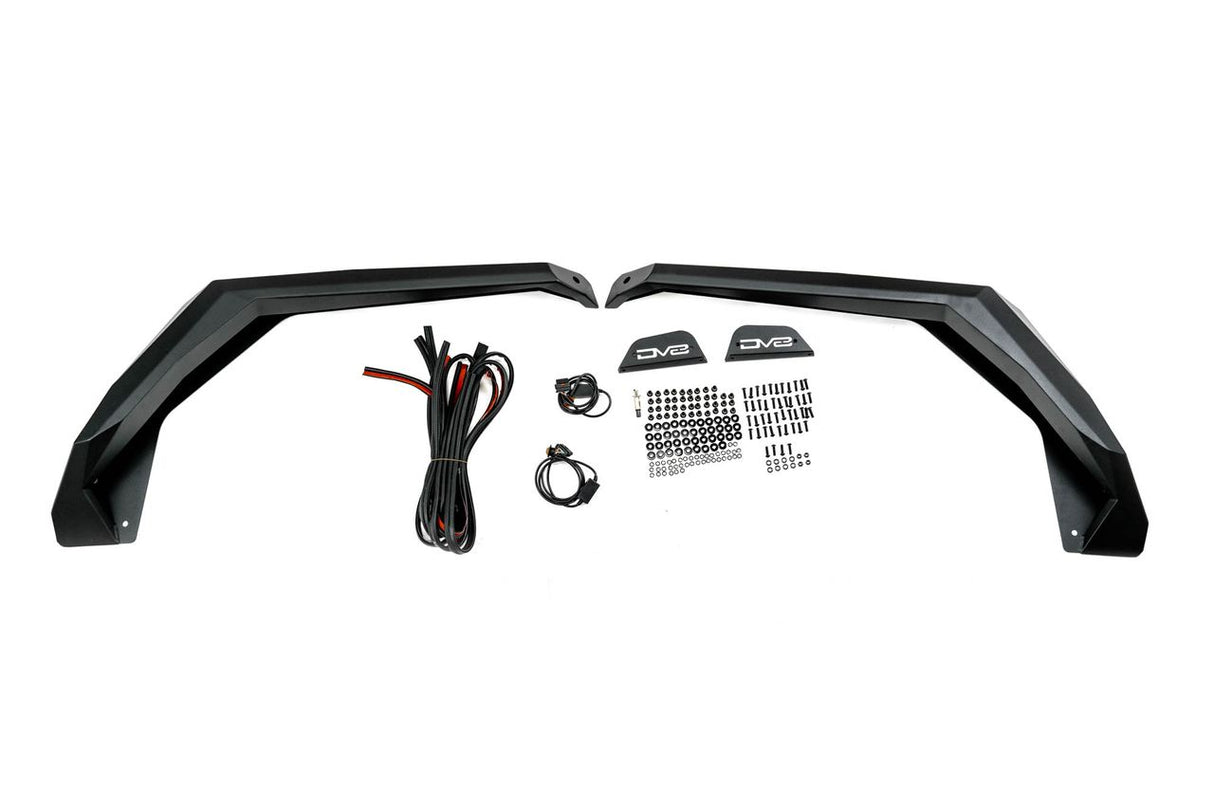 DV8 Offroad 18-25 Jeep Wrangler JL Armor Fender Flares