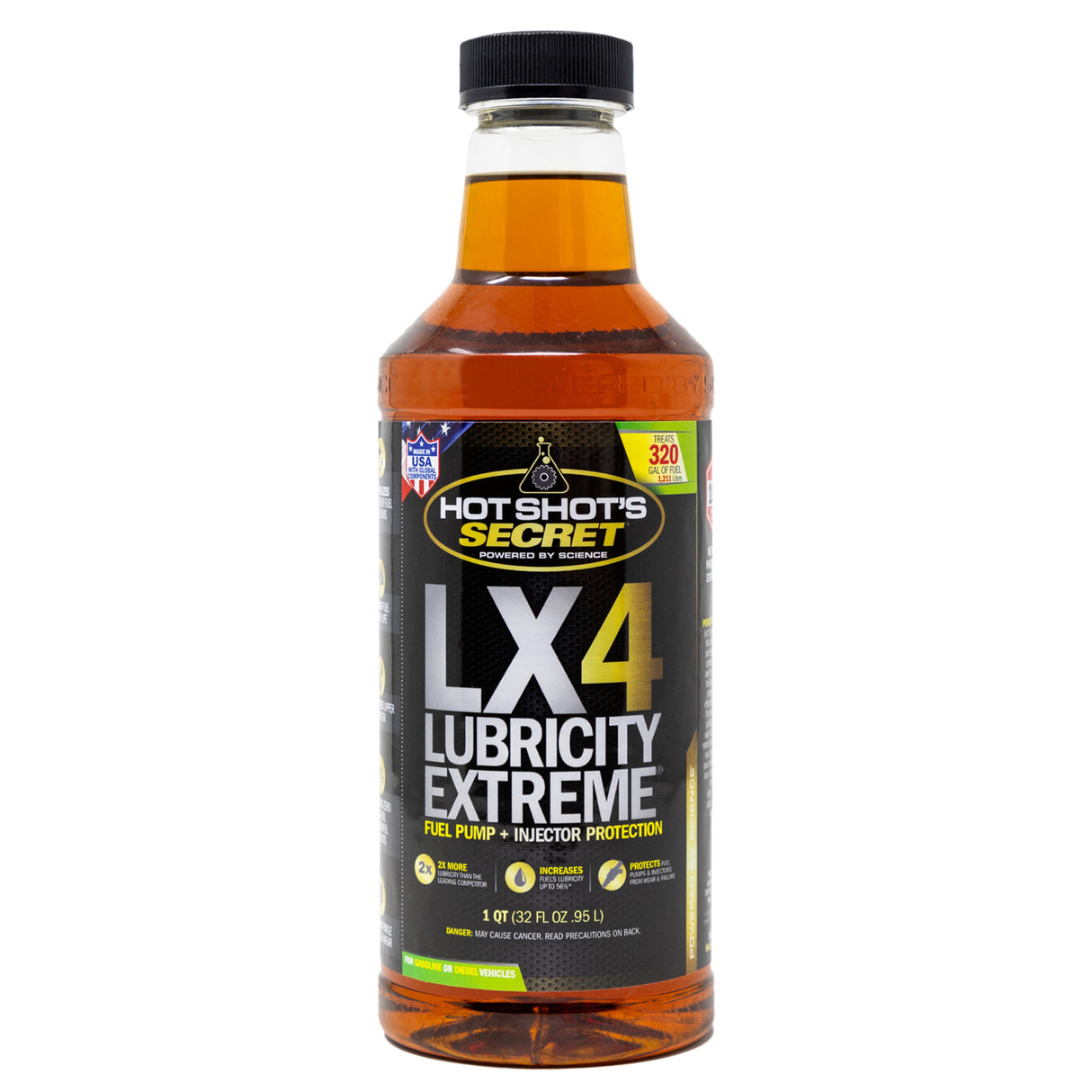 Hot Shot's Secret LX4 LUBRICITY EXTREME Fuel Additive - 32 OZ