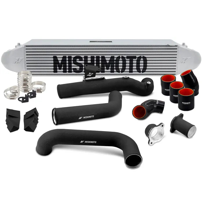 Mishimoto 2022+ Honda Civic 1.5T Intercooler Kit - Silver Intercooler - Black Pipes