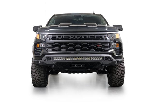 Addictive Desert Designs 22-25 Chevy Silverado 1500 Stealth Fighter Front Bumper w/ Winch Mount