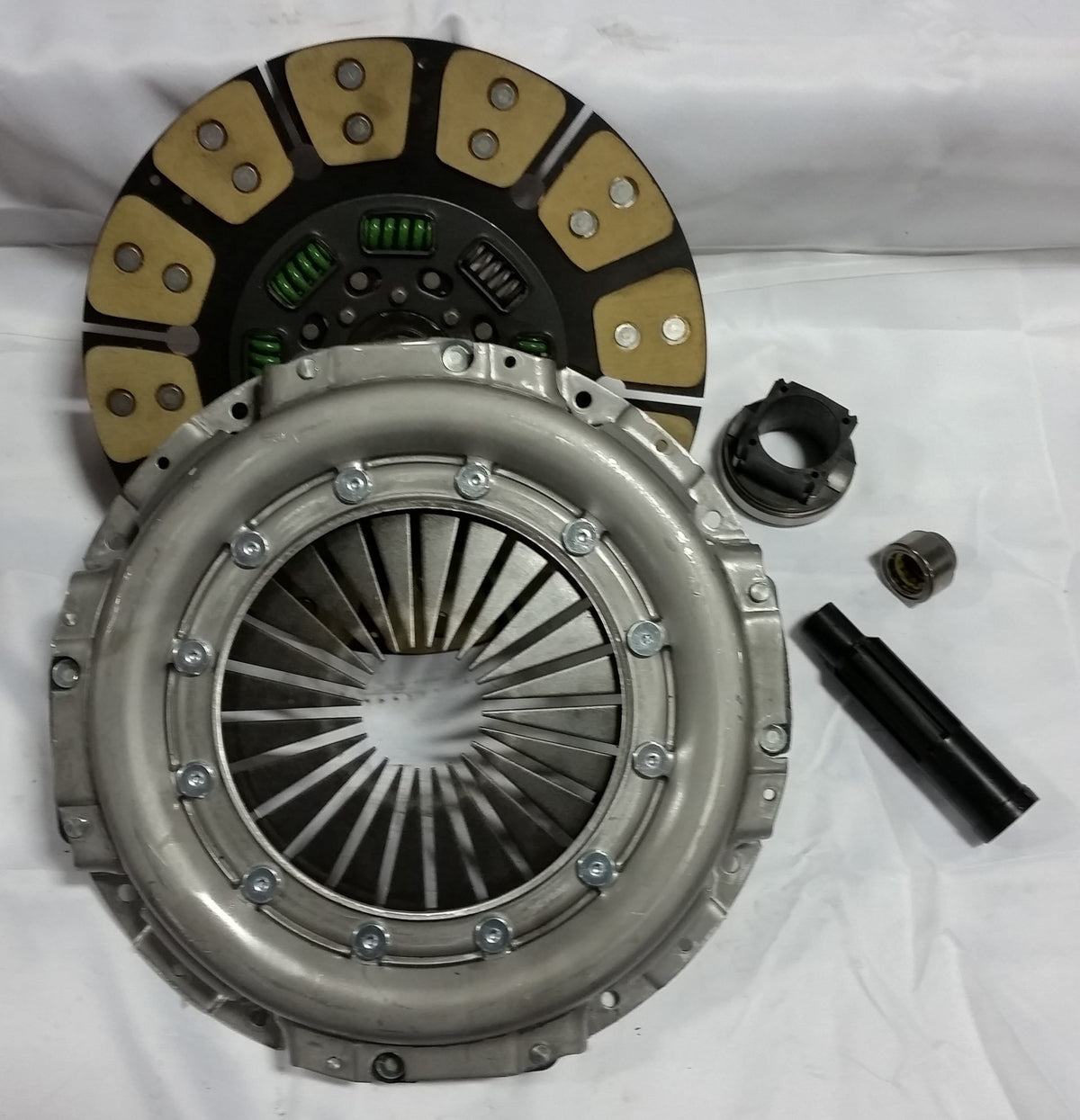 Valair 2003-2010 Ford F-250/F-350 Super Duty 6.0L/6.4L Powerstroke ZF6 6-Speed HD Ceramic/Kevlar Single Disc Clutch Kit (for Solid Flywheel) - 500HP/1000 ft-lb