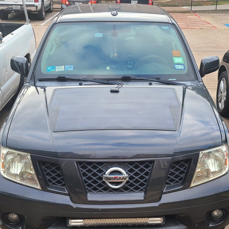 Nissan Frontier (2005-2021) Lensun 100W Hood Flexible Solar Panel