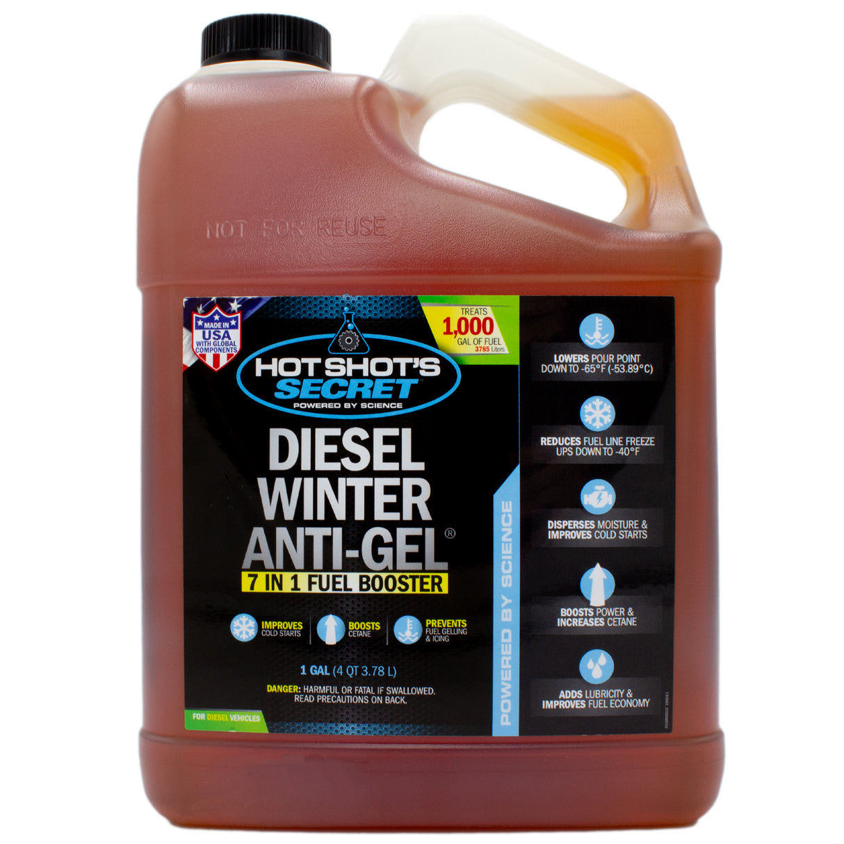 Hot Shot's Secret DIESEL WINTER ANTI-GEL 7-in-1 Fuel Booster - 1 GALLON