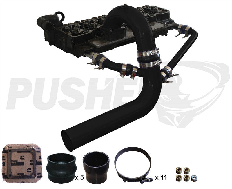 Pusher 3.5" MEGA Intake System with Cross-Air 2003-2007 Dodge Cummins