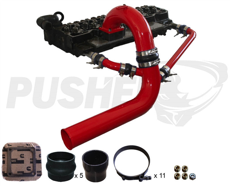 Pusher 3.5" MEGA Intake System with Cross-Air 2003-2007 Dodge Cummins