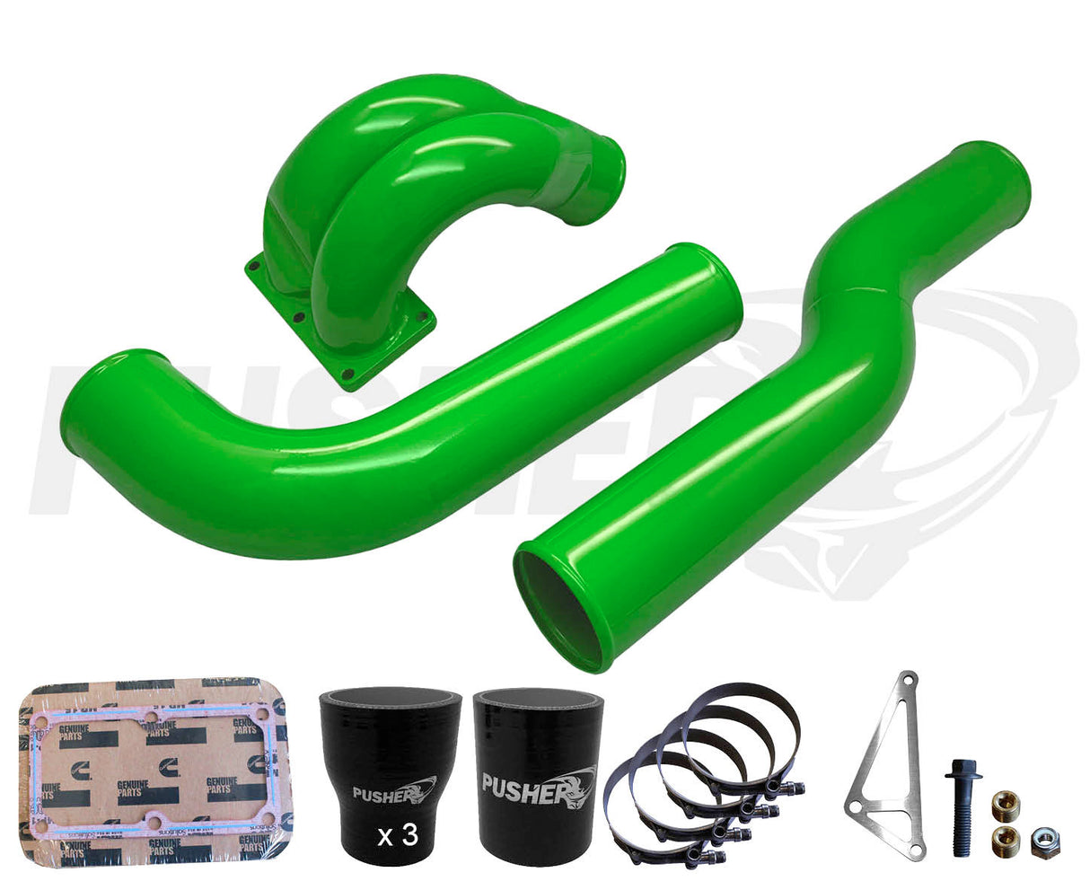 Pusher 3.5" MEGA Intake System with Passenger Side Intercooler Tube for 2007-2009 Dodge Cummins