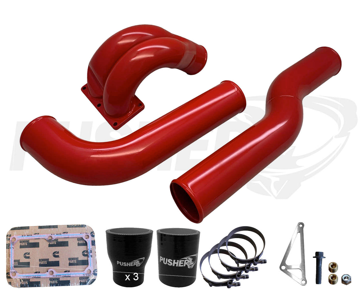 Pusher 3.5" MEGA Intake System with Passenger Side Intercooler Tube for 2007-2009 Dodge Cummins