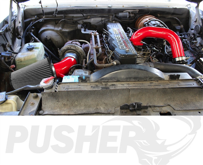 Pusher Front Mount Cold Air Intake System For 1991 5 1993 Dodge Cummins 12v - 8