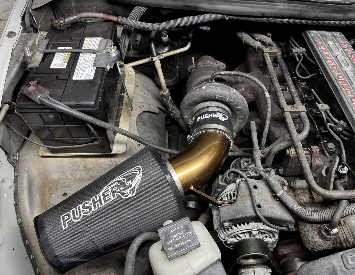 Pusher Front Mount Cold Air Intake System for 1994-2002 Intercooled Dodge Cummins