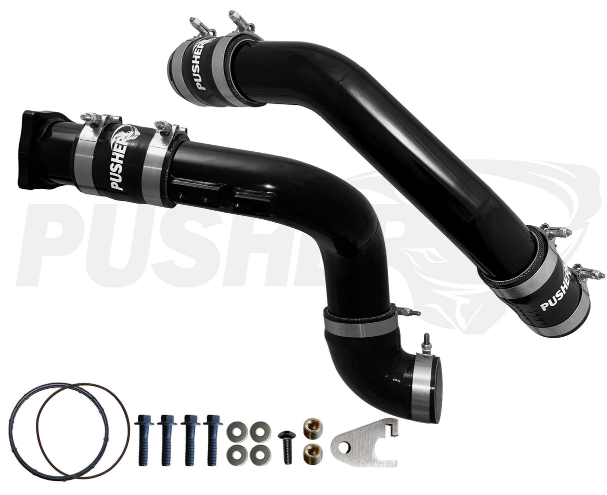 Pusher 3" Hot & Cold Side Charge Tubes for 2011-14 Ford F250/350 6.7L Powerstroke w/ Throttle Valve Replacement - 2