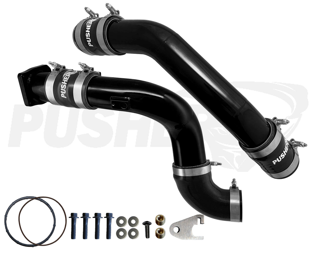 Pusher 3" Hot & Cold Side Charge Tubes for 2015-16 Ford F250/350 6.7L Powerstroke w/ Throttle Valve Replacement - 2