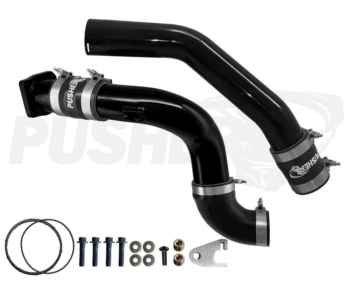 Pusher 3" Hot & Cold Side Charge Tubes for 2015-16 Ford F250/350 6.7L Powerstroke w/ Throttle Valve Replacement - 7