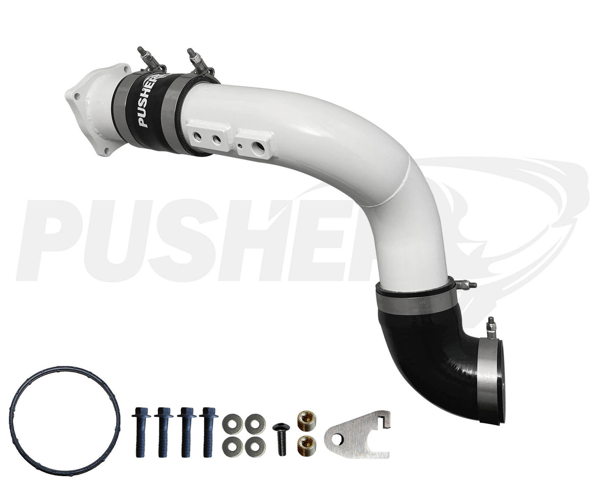 Pusher HD 3" Cold Side Charge Tube for 2011-16 Ford F250/350/450/550 6.7L Powerstroke w/ Throttle Valve Replacement - 4