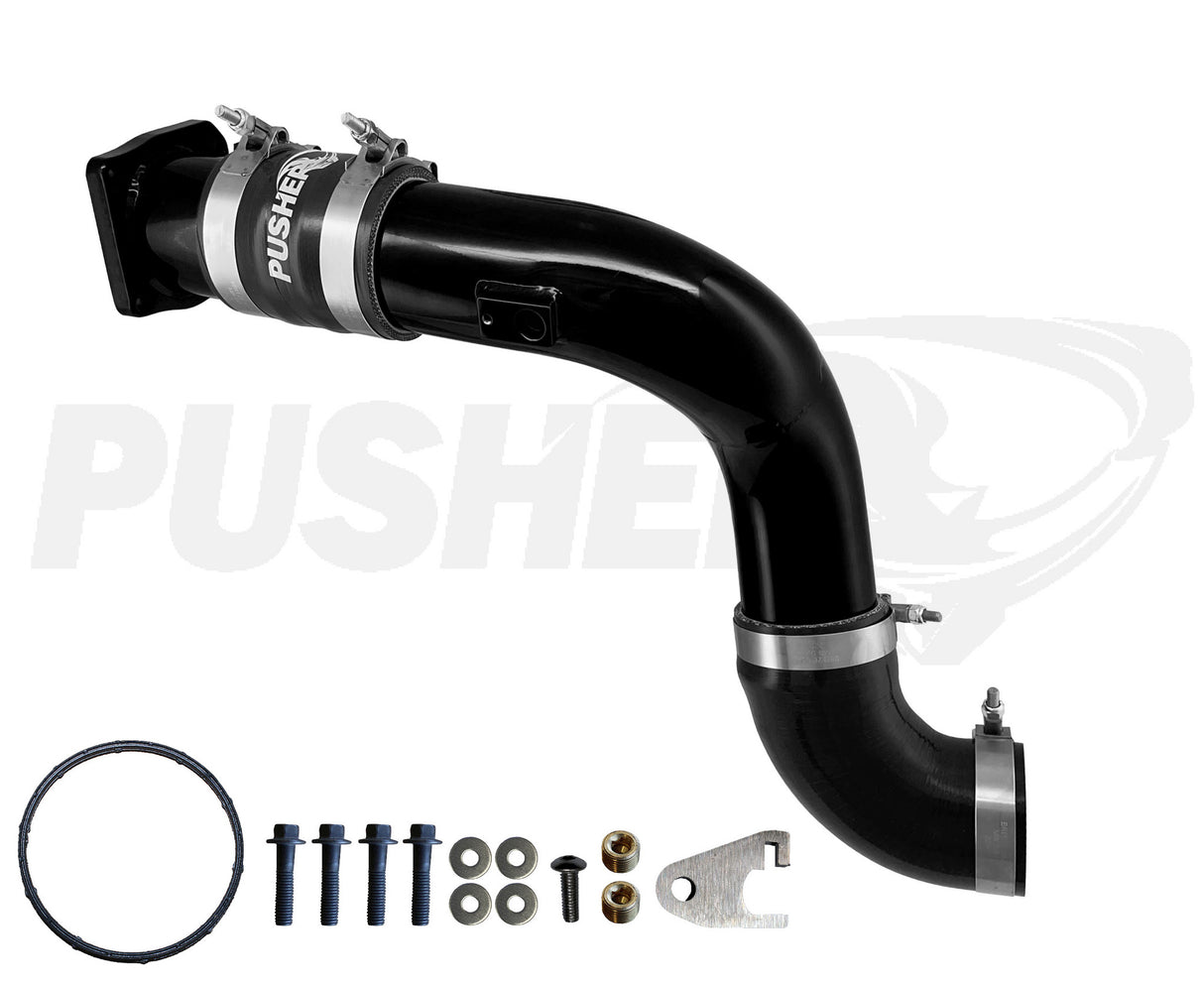 Pusher HD 3" Cold Side Charge Tube for 2017-2025 Ford F250/350 6.7L Powerstroke w/ Throttle Valve Replacement - 3