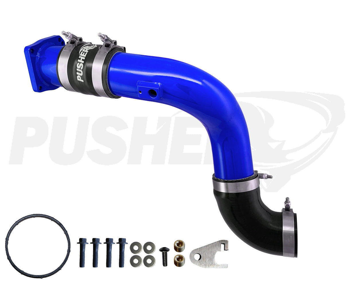 Pusher HD 3" Cold Side Charge Tube for 2017-2025 Ford F250/350 6.7L Powerstroke w/ Throttle Valve Replacement - 7